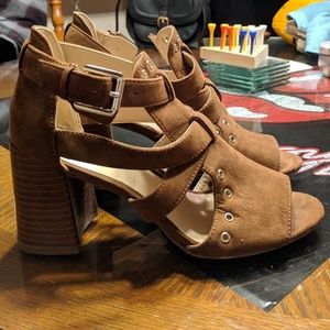 Brown Nine West heels